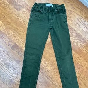 Boys Quiksilver hunter green jeans size 10